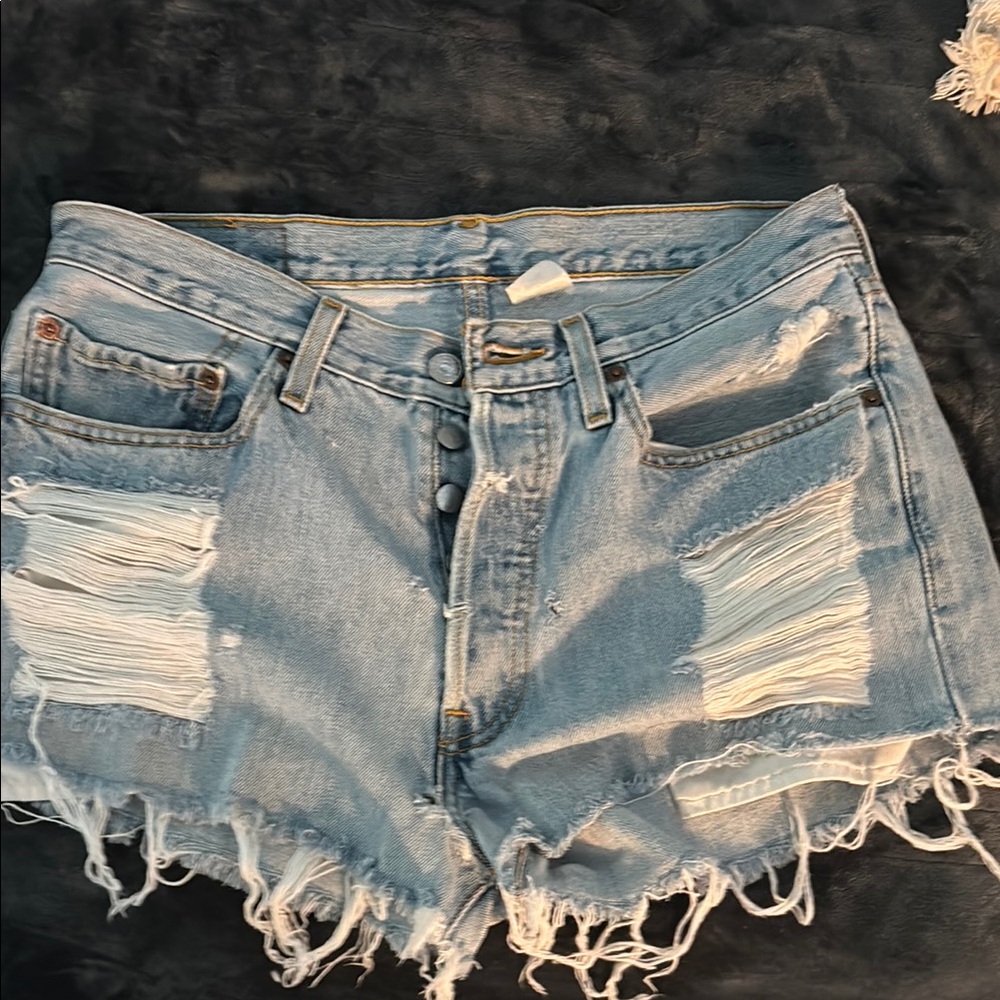 Levi's Blue Vintage-Inspired Jean Shorts